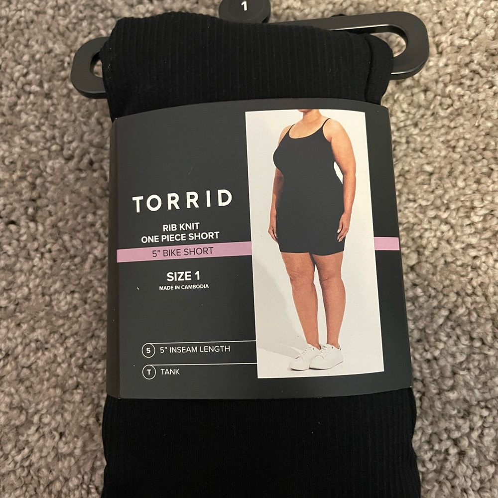 Torrid Black Ribbed Knit One Piece - Picture 3 of 4